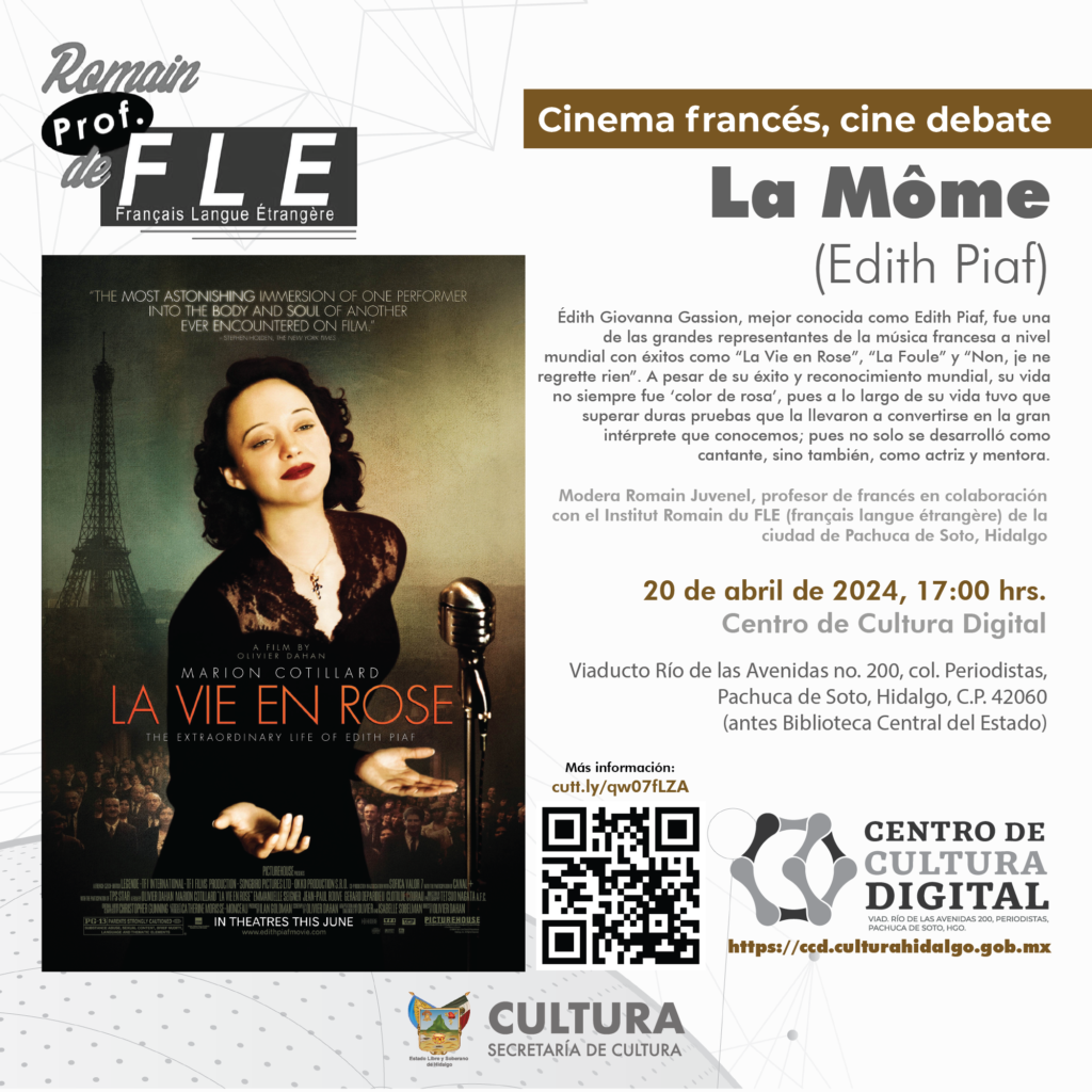 Cinema francés - Cine Debate - La vie en rose

Instituto de frances Romain du FLE